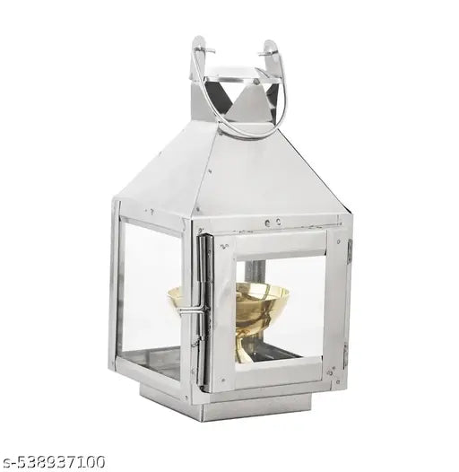 ADNAN ROYAL Akhand Diya with Hanging Lantern Design – Ideal for Home Temple & Spiritual Décor – Rust-Resistant, Long-Lasting Flame – Perfect for Puja, Meditation & Festival Lighting