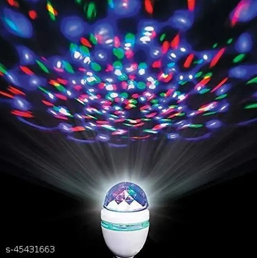 led light Diwali disco bulb party light for Home Birthday Dancing Stage Single disco color led light (Ball Diameter: 6 cm)