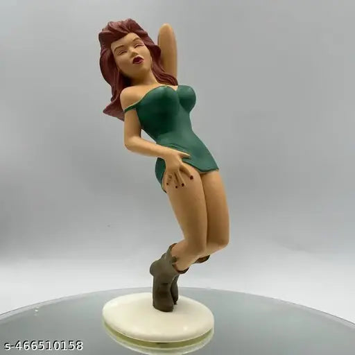 Green Doll Cans Holders And Doll Showpiece