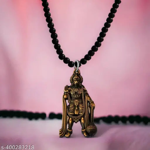 Shiv Jagdamba Religious Lord Pawanputra Bajrangbali Hanuman Bronze And Black Crystal, Metal  Car Rearview Mirror Charm Car Dangler Ornament, Accessories, Gift  ShivCrMa2024155