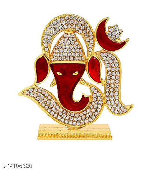 HMFURRYS FINEST Lord Ganesha Idol Statue, Idol for Car Dashboard, Murti for Pooja, Gift & Home Decoration (1 piece)