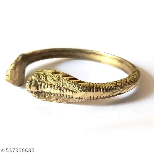 Ayyappan Traders Brass Snake Head Kada for Men/Women | Snake Head Pital Bracelet for Men/Women | Naga Dosham Bracelet