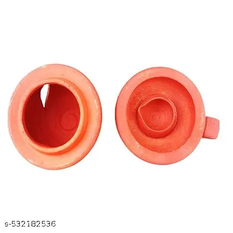 Our Rural clay diya with lid clay traditionalvilakku clay rural lamp pack of 2 set
