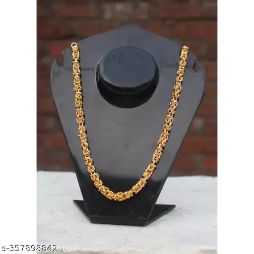 Pitaamaa Ethnic Traditional One Gram Gold Glorious Long Chain  Short Daily Wear (19.5  INCH)Water And Sweat Proof Jawellery With Free Littal Gift MNOV-0216