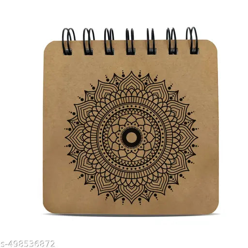 PaperO Pocket Size Sketch Book | 140 GSM | (10.5 x 10.5 cm) | Pack of 3 | 40 Sheets Each | Wiro-Bound | Ideal for Quick Sketches, Doodles, and Travelers | Mandala