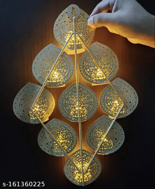 Golden Eached Wall Tealight holder Candle Holders