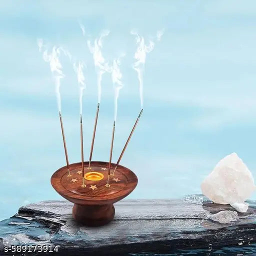 Creative furniture handicraft Puja item, incense holder, wooden puja box, religious accessories, prayer box, incense stick holder, spiritual decor,