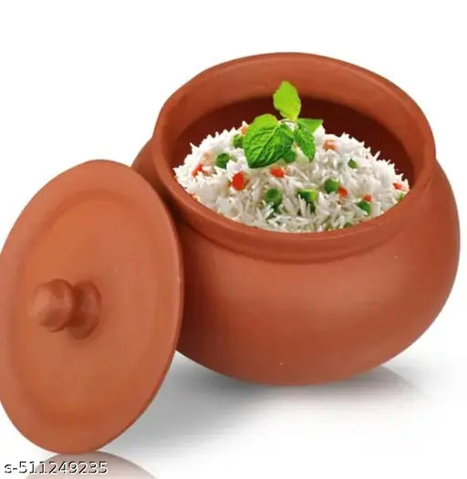 Clay Dahi Handi 1Litter | Natural Earthen Pot for Curd & Cooking pack of 1