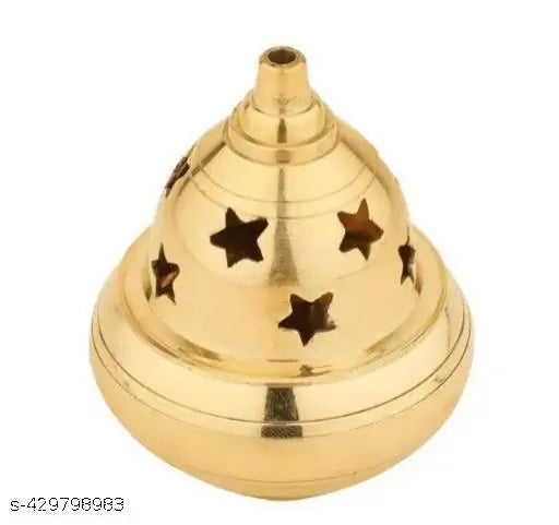 Home Trends India Brass Diya for Puja Set of 2 Small Akhand Diya Jyothi Oil Lamp Deepak for Diwali Mandir Decor (2.5 Inches)