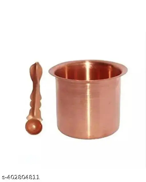 Traditional Handcrafted Copper panchapatra panchpathiram panchapalli for Pooja/Worship -panchamurt