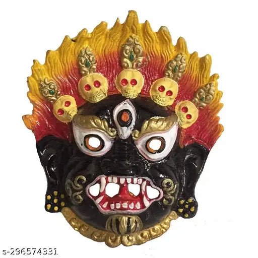 Metal Wall Hanging Nazar Battu, Evil Eye Protector Nazar Suraksha Kawach for House, Children, Home, Office Decorative Showpiece - 12 cm (Metal, Multicolor)