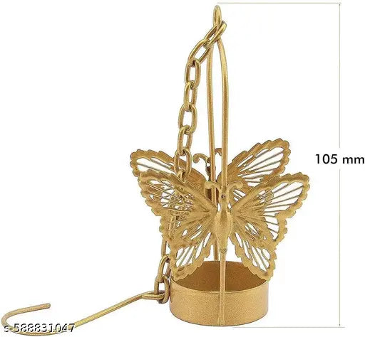 N R CRAFT Hanging ButterflyTealight Candle Holders Combo Pack (Pack of 1))