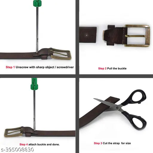 Bull Rock 100% Genuine Leather Wallet & Belt For Men