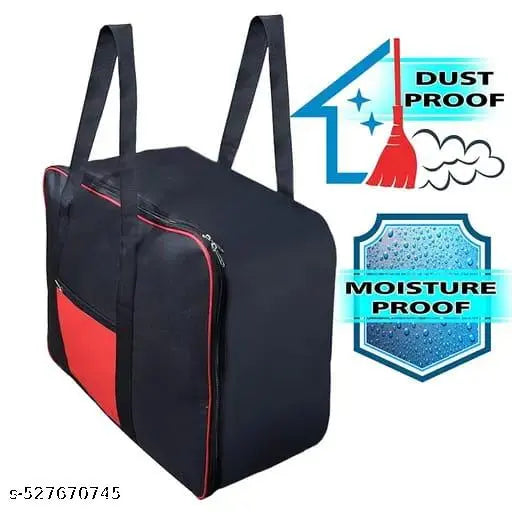 Multi purpose storage bag Black P2, Red pocket
