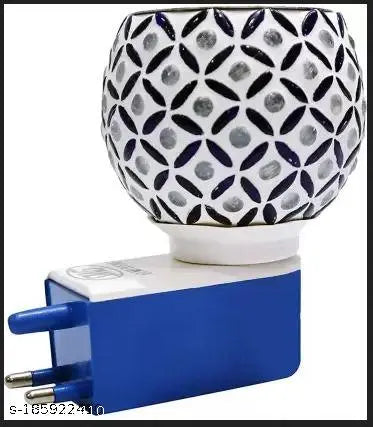 2 in 1 Electric Camphor Diffuser Incense Holder Burner with night lamp,Hand Crafted Incense Burner for Positive Energy and Ambiance Ceramic, Plastic, Steel Incense Holder  (Multicolor)