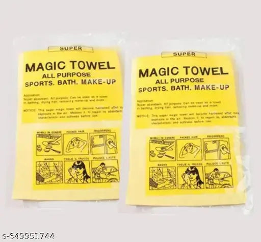 Magic Drying Towel Resuable  water absorbent multipurpose cleaning cloth for kechin pack of 2 pcs