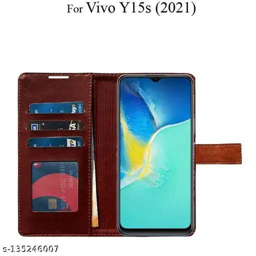 Maxshad Flip cover For Vivo Y15s 2021