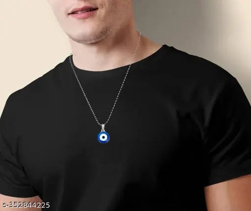 COMBO OFFER Couple Bracelet Evil Eye Natural Stone Beads Black and White Distance Love Adjustable Bracelet For Women Men Friendship Bracelet Jewellery Shape Dual Side Blue Stone Moti Beads Evil Eye Nazar Suraksha Kavach Pendant Locket Charm Necklace