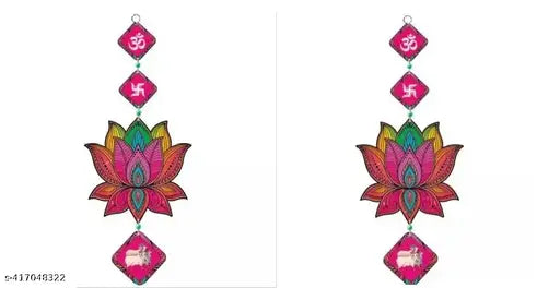 Om swastik Lotus Cow Wall Hanging  Room Decor Decorate Home Item