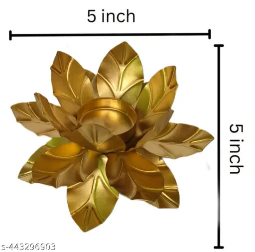FIRST TIME Special Flower Shape Diya Decorative Urli Bowl Diwali Decoration(PACK OF 2) h diya no glass mini pack of 2