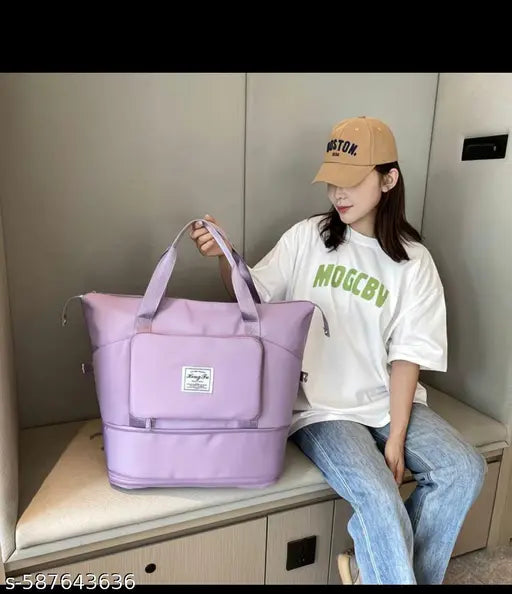 41 Litre Expandable Nylon Travel Bags for Women/Duffle Bags for Women Luggage