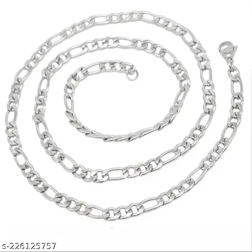 stylish sachin silver best quality chain figaro for men and boys