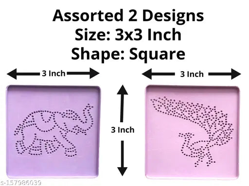 Artonezt Ready to Draw Rangoli Making Stencils for Navratri Pongal Diwali Pooja Mandir Floor Decoration (Size 4x4 inches) + (Size 3x7 inches) + (Size 3x3 inches) - Set of 28 DIY Rangoli Stencils