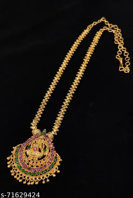 Lakshmi Gold Micro Plated Short Heartin Chain