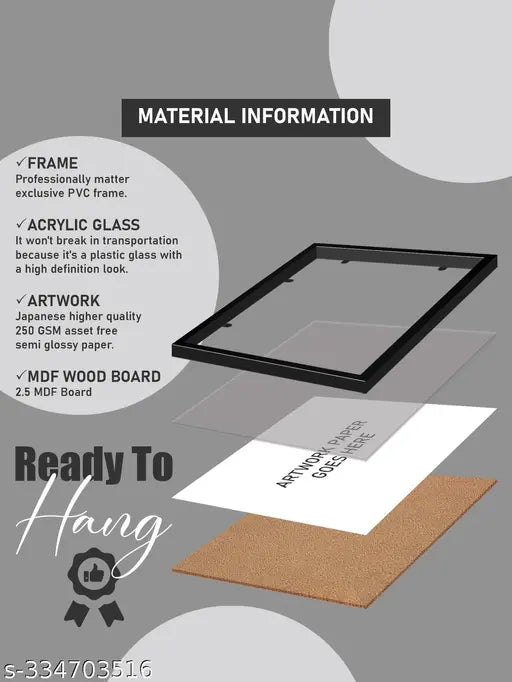 Adiyogi Photo Frame for Home  Wall  With Spiritual Mantra Shree Shivay Namastubhyam  ( 10 x 13 inch)