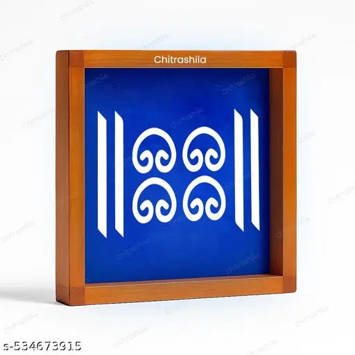 Chitrashila Gaupadma Wooden Rangoli Stencil 5x5 inches