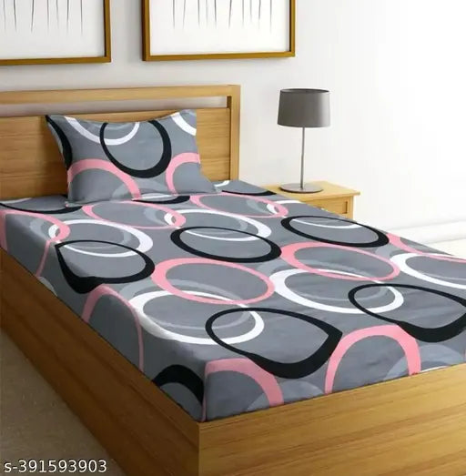 VERMA HANDICRAFT New Bedding Set For single Bed The Best design for Kids Room Living Room Pack Of 1 Bedsheet with 1 Pillow Cover