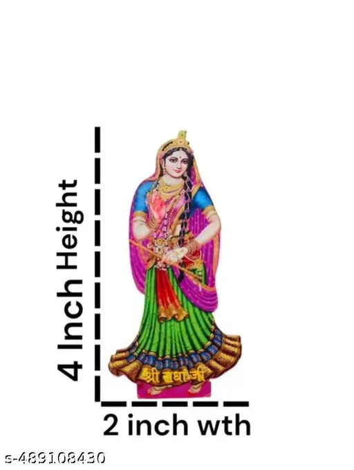 Asht Sakhi Radha Rani Wooden Set – 9 Pieces