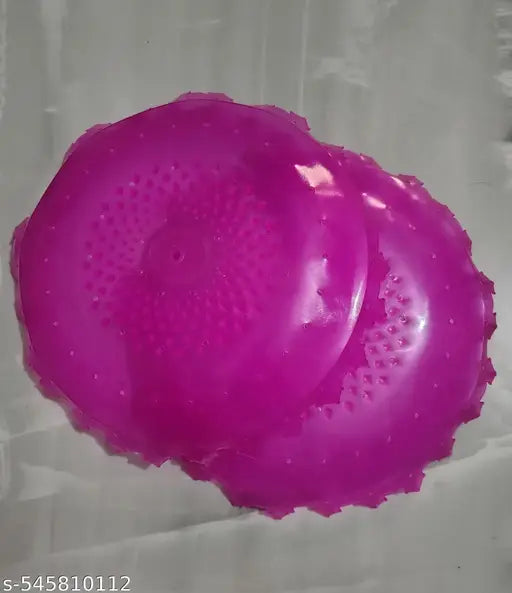 Clear Pink Colour Plastic Decorative Hanging Jhumar Plate 8 inch (2 Pcs)