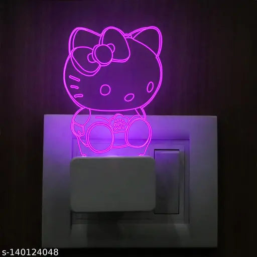 StarLaser Hello Kitty Night Light for Bedroom Decoration Cartoon Cute Design lamp for Kids