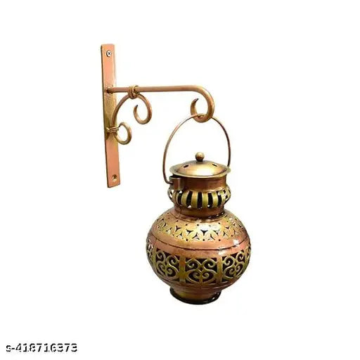 Kalash with Stand Tealight Candle Holder - Tea Light Candle Stand Decorative Home Decoration Items for Living Room Netted Style