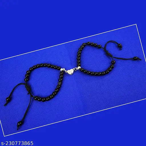 Stainless Steel Sterling Silver Bracelet Set  (Pack of 2)