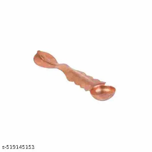 ELITETOUCH  Pure Copper Small Lota and Achmani for Temple and Pooja articles Purpose, Small Copper Kalash, Tumba Lota with Achmani Design for Diwali Pooja Festival Home Decoration.