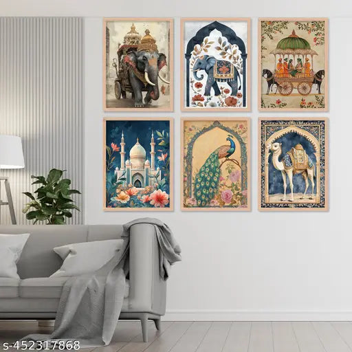 Madhubani Pichwai Traditional Indian Wall Painting For living Room Bedroom Decoration