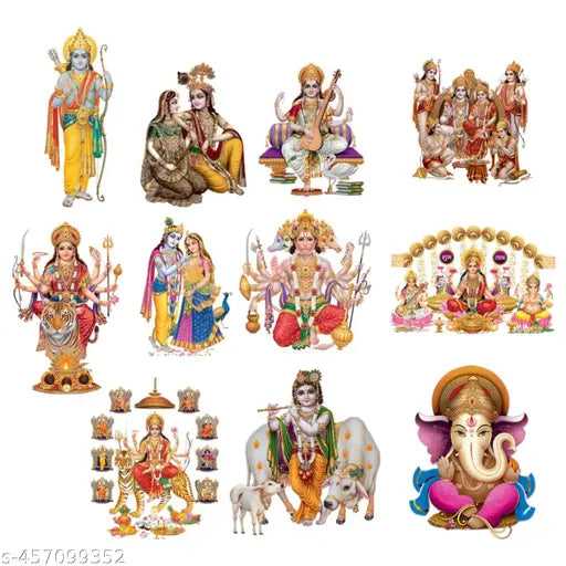 CRYSTALSIGN Beautiful Religious Self Adhesive New & Trendy Wall Stickers for Living Room, Bedroom and Home Decoration, Size- Large (50cm)