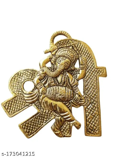 Shri Ganesh ji dancing wall hanging showpiece metal idol