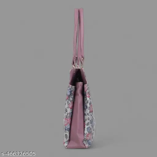 Elegant Floral Print Ladies Handbag | Premium PU Leather Shoulder Bag