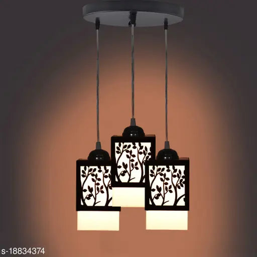 Gojeeva 3 Light  Creative Wooden Pendant Light. Lamp suitable for Living Room,Foyer,Bedroom,Hallway Pendants Ceiling Lamp