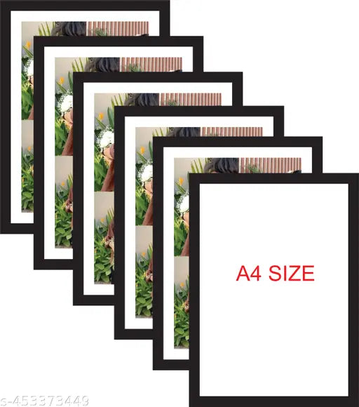 LACUNA WOOD PHOTO FRAME A4 SIZE ( SET OF 6)