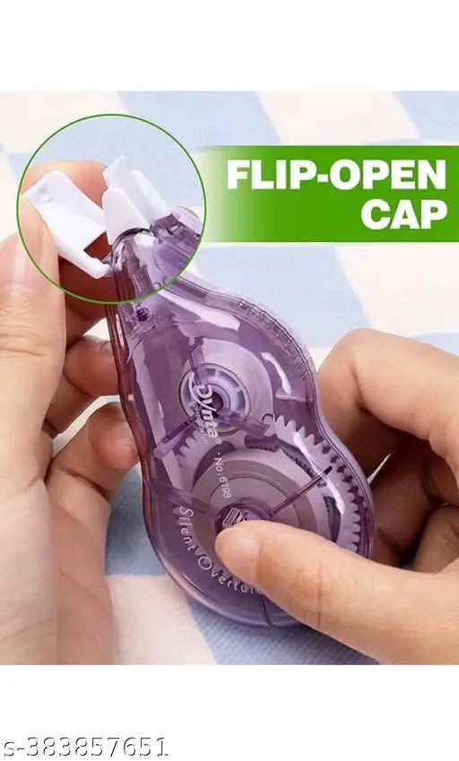 Smartsupply 3pcs Correction Tape -12 Meter X 5 MM, for Journal, Correction Pen, Whitener for Correction, Stationary Items, Correction Pen Tape (Any3 Random Color Sent)