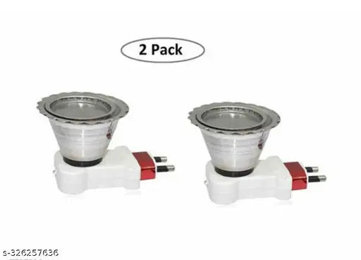Stainless Steel Metal Electric Kapoor Dani Stand, Incense Holder, Burner, Dhoop Burner, Camphor Aroma Diffuser for Home, Temple (Pack of 2)
