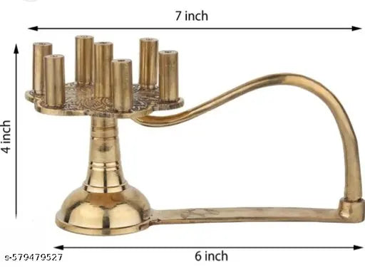 Heavy Brass Antique Incence Holder. Seekh Aarti  Made by Heavy Brass.(350 gm)