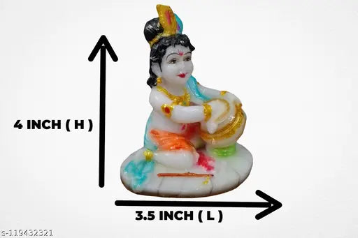 Lord Krishna Idol Makhan Chor Showpiece 5 INCH