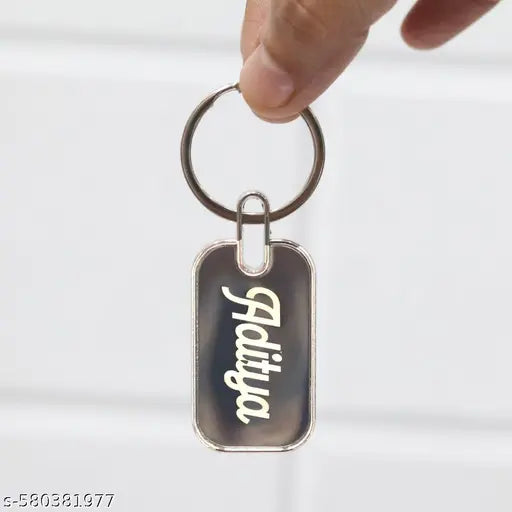 The Modern Finds|Personalized Name Metal Keychain – Custom Engraved Gift