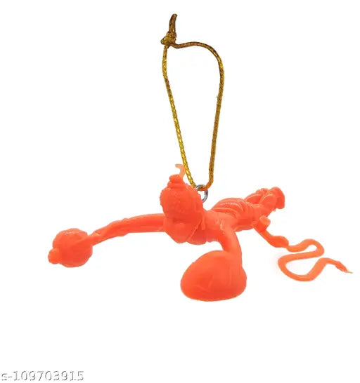 Indian Art & Crafts Flying Lord Hanuman Hanging Car Idol (Multicolor,Set of 1)