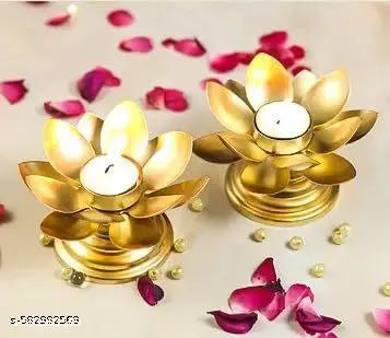 Radiant Blossom Candle Holders (Pack of 2)